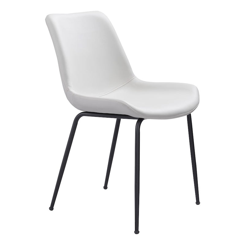 Zuo Modern Byron Dining Chair Set of 2, White