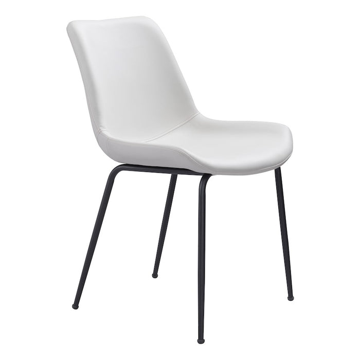 Zuo Modern Byron Dining Chair Set of 2, White