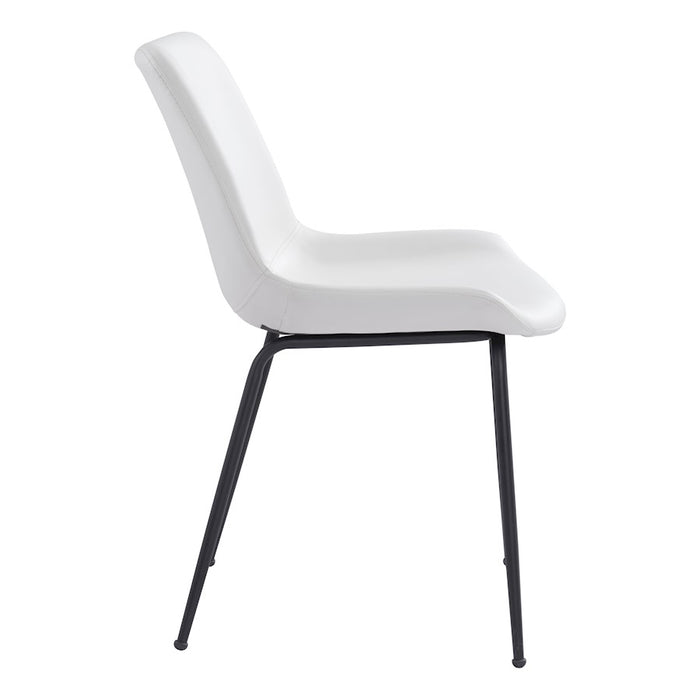 Zuo Modern Byron Dining Chair Set of 2, White