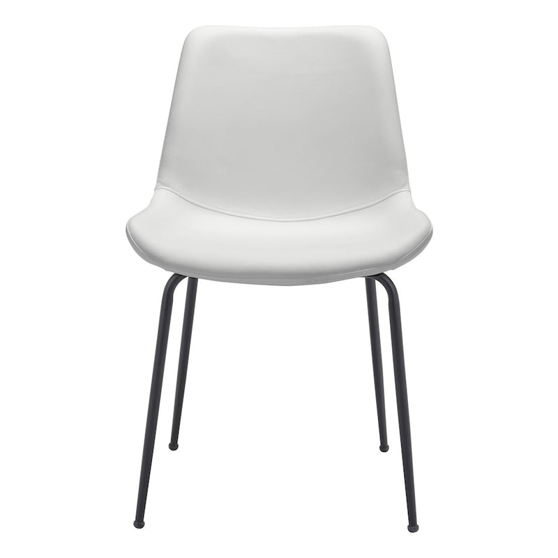 Zuo Modern Byron Dining Chair Set of 2, White
