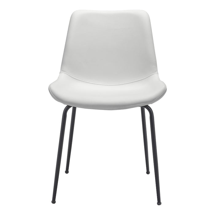 Zuo Modern Byron Dining Chair Set of 2, White