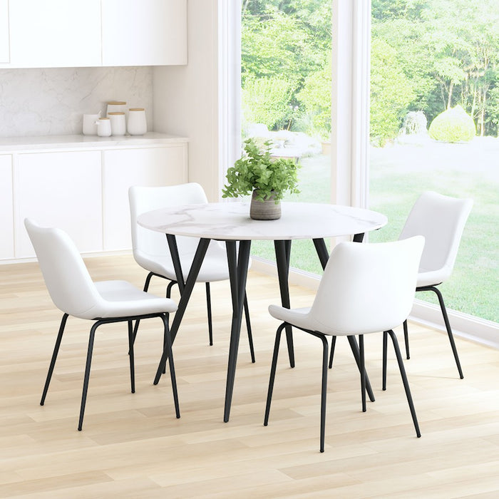 Zuo Modern Byron Dining Chair Set of 2, White