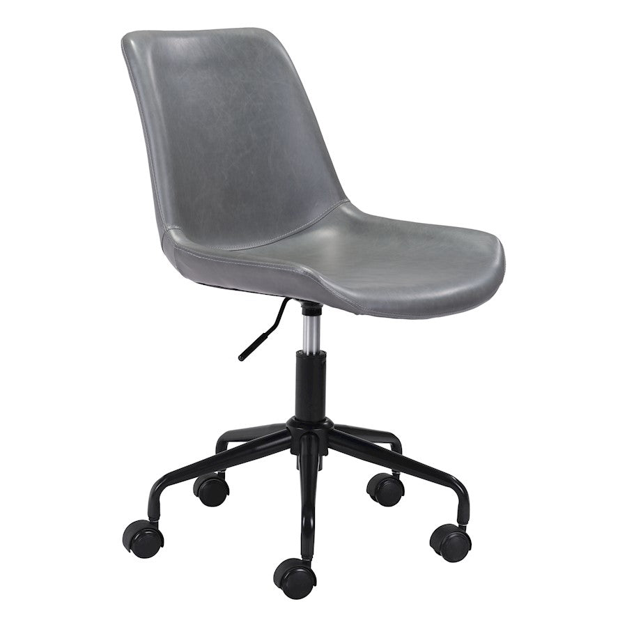 Zuo Modern Byron Office Chair, Gray - 101781