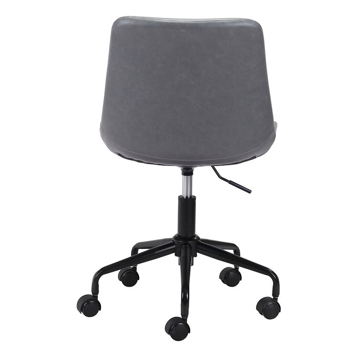 Zuo Modern Byron Office Chair, Gray