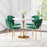 Zuo Modern Fullerton Dining Table, White/Gold