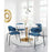 Zuo Modern Ithaca Dining Table, White/Gold