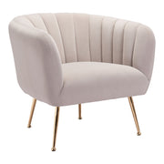 Zuo Modern Deco Accent Chair, Beige - 101851