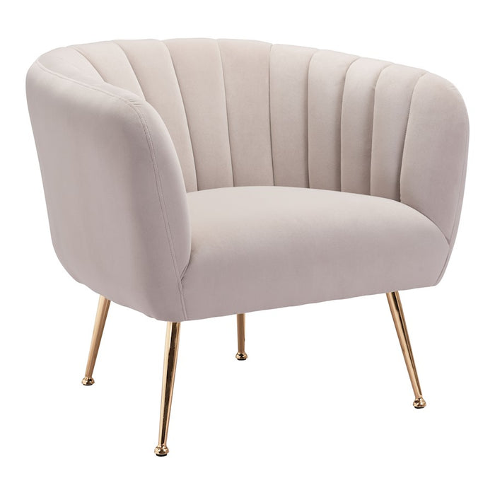 Zuo Modern Deco Accent Chair, Beige