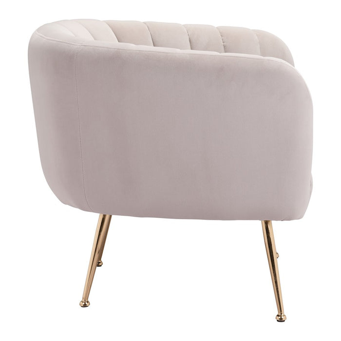 Zuo Modern Deco Accent Chair, Beige