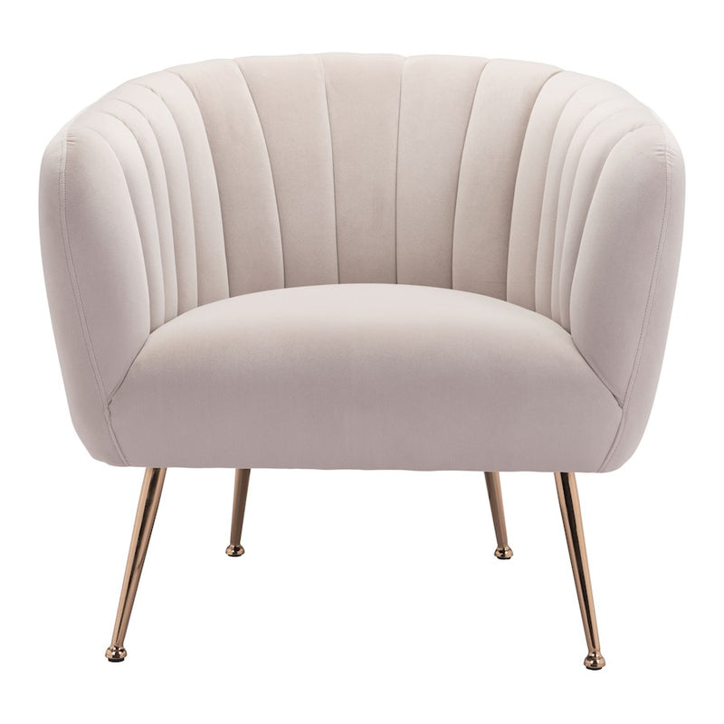 Zuo Modern Deco Accent Chair, Beige
