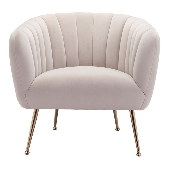 Zuo Modern Deco Accent Chair, Beige