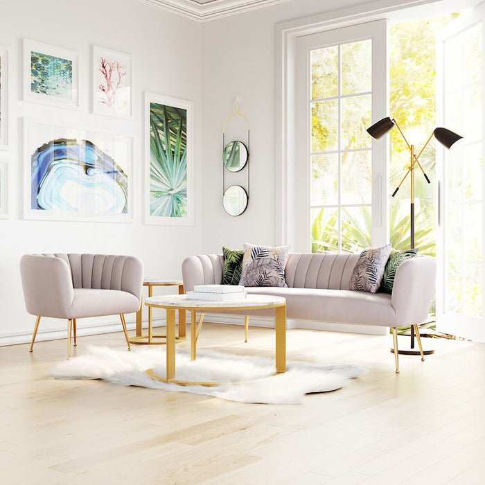 Zuo Modern Deco Accent Chair, Beige