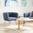 Zuo Modern Deco Accent Chair, Gray
