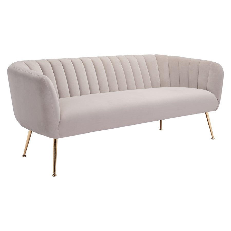 Zuo Modern Deco Sofa, Beige - 101853