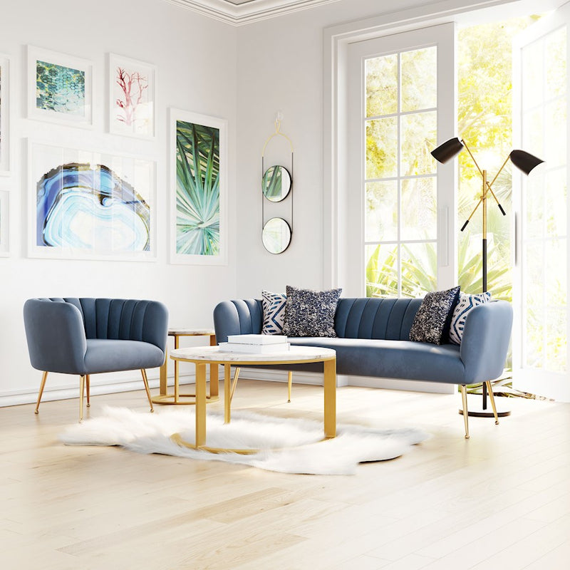 Zuo Modern Deco Sofa, Gray