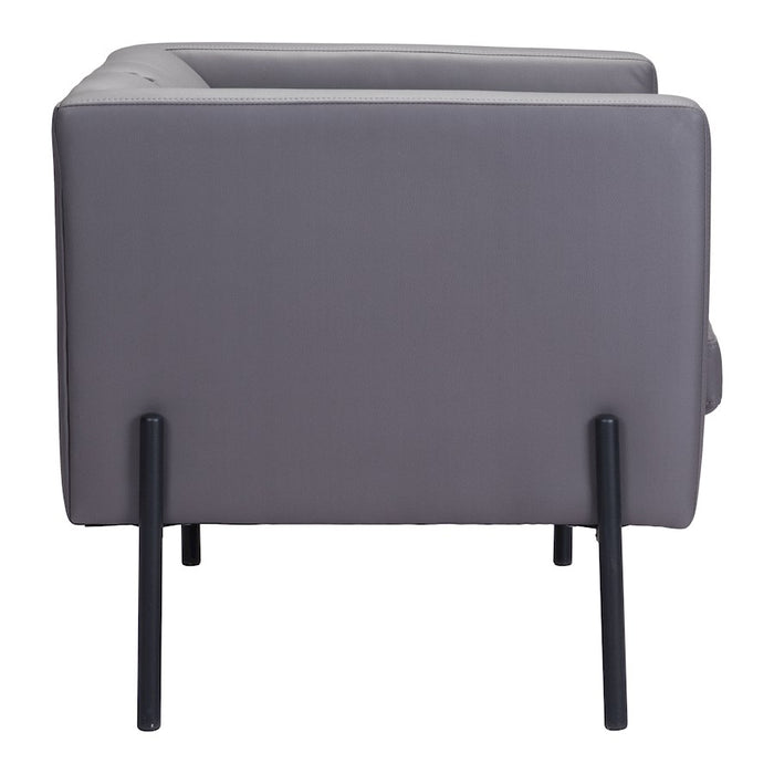 Zuo Modern Jess Accent Chair, Gray