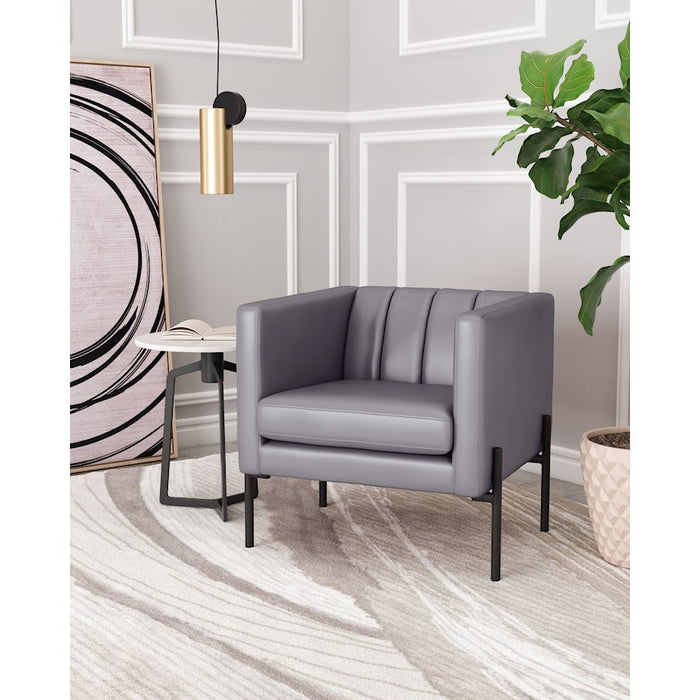 Zuo Modern Jess Accent Chair, Gray