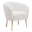 Zuo Modern Sherpa Accent Chair, Beige/Gold