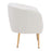 Zuo Modern Sherpa Accent Chair, Beige/Gold