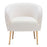 Zuo Modern Sherpa Accent Chair, Beige/Gold