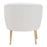 Zuo Modern Sherpa Accent Chair, Beige/Gold