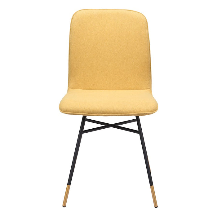 Zuo Modern Var Dining Chair Set of 2, Yellow