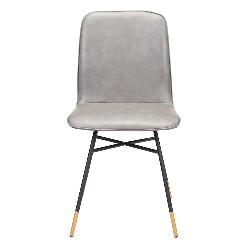 Zuo Modern Var Dining Chair Set of 2, Gray