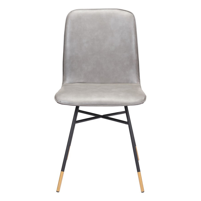 Zuo Modern Var Dining Chair Set of 2, Gray