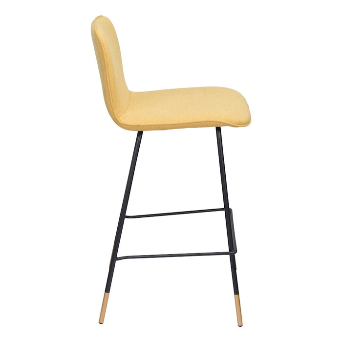 Zuo Modern Var Counter Stool, Yellow
