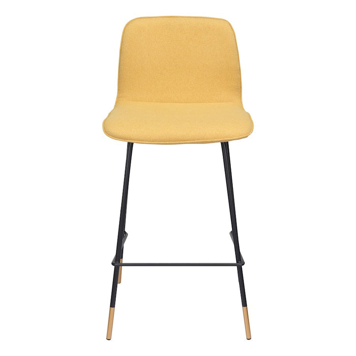 Zuo Modern Var Counter Stool, Yellow