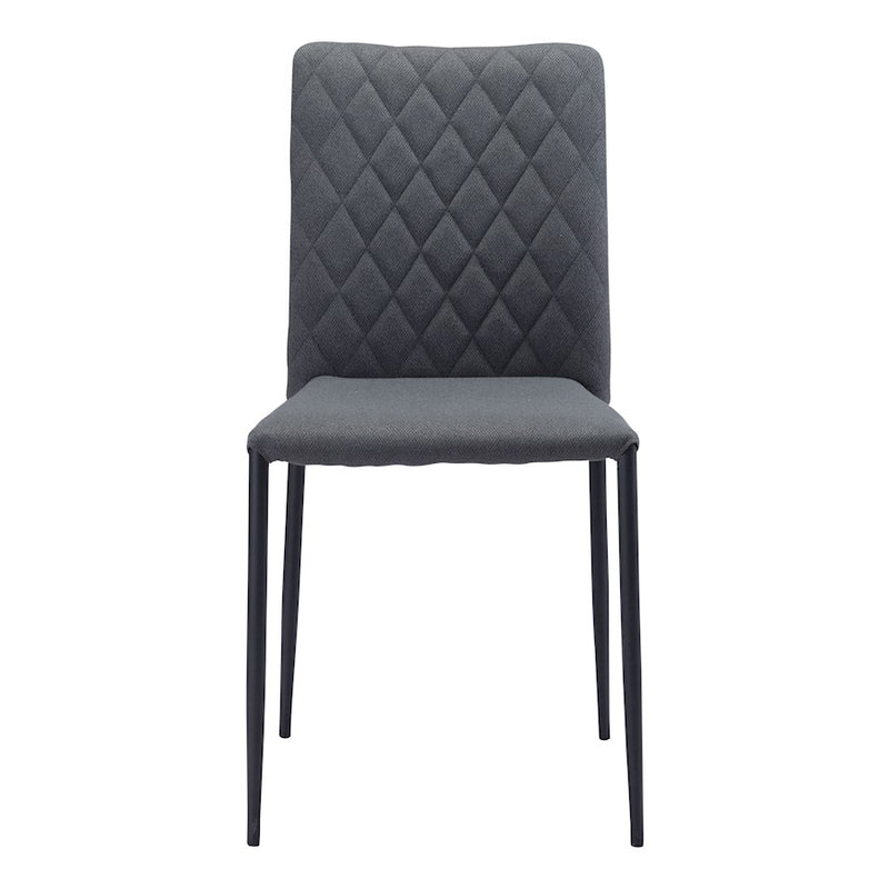 Zuo Modern Harve Dining Chair Set of 2, Gray
