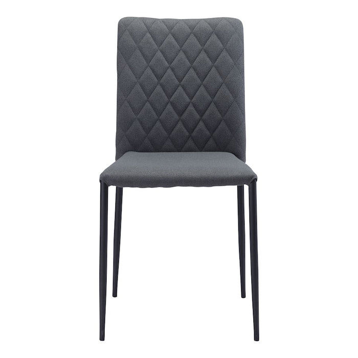 Zuo Modern Harve Dining Chair Set of 2, Gray