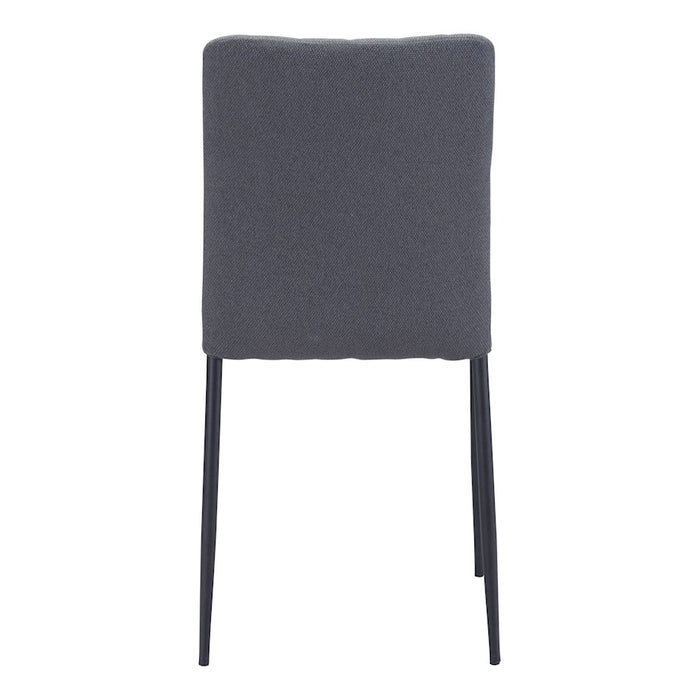 Zuo Modern Harve Dining Chair Set of 2, Gray