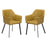 Zuo Modern Loiret Dining Chair Set of 2, Yellow - 101903