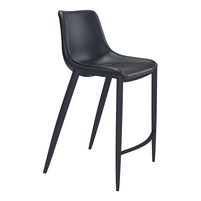 Zuo Modern Magnus BarStool Set of 2, Black