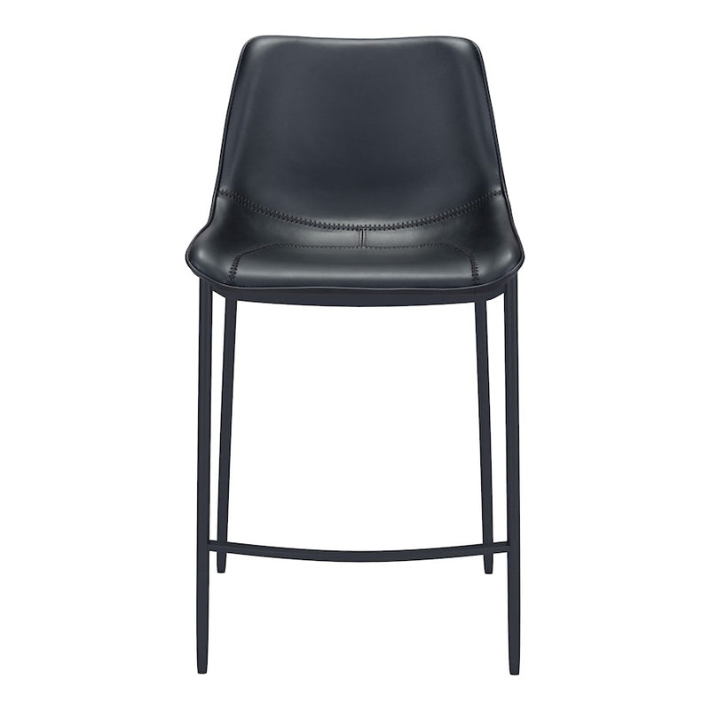 Zuo Modern Magnus BarStool Set of 2, Black