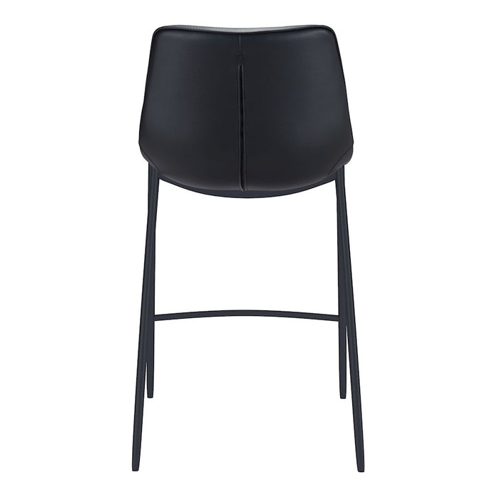 Zuo Modern Magnus BarStool Set of 2, Black