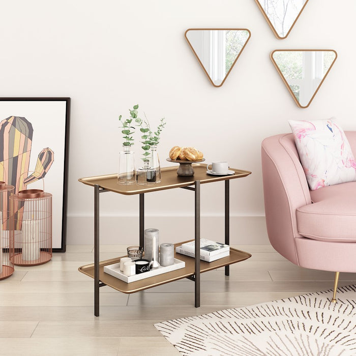 Zuo Modern Benjamin Coffee Table, Brass