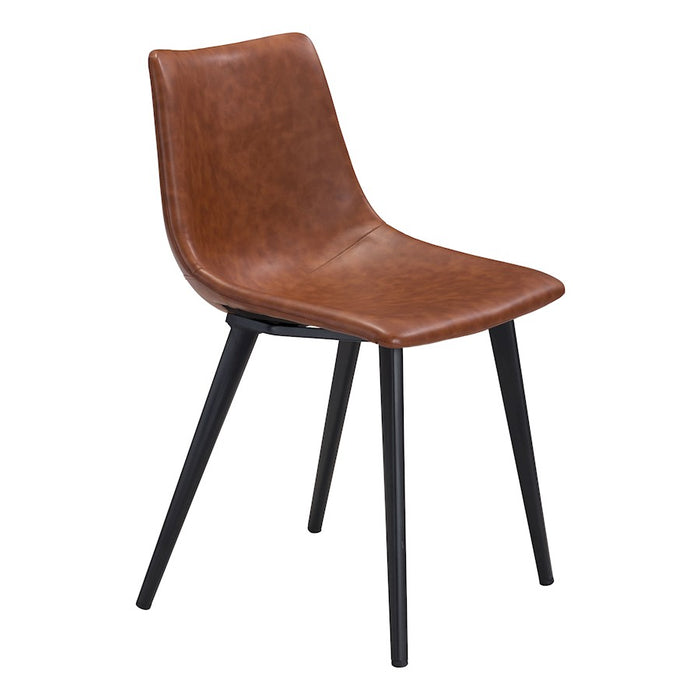 Zuo Modern Daniel Dining Chair Set of 2, Vintage Brown