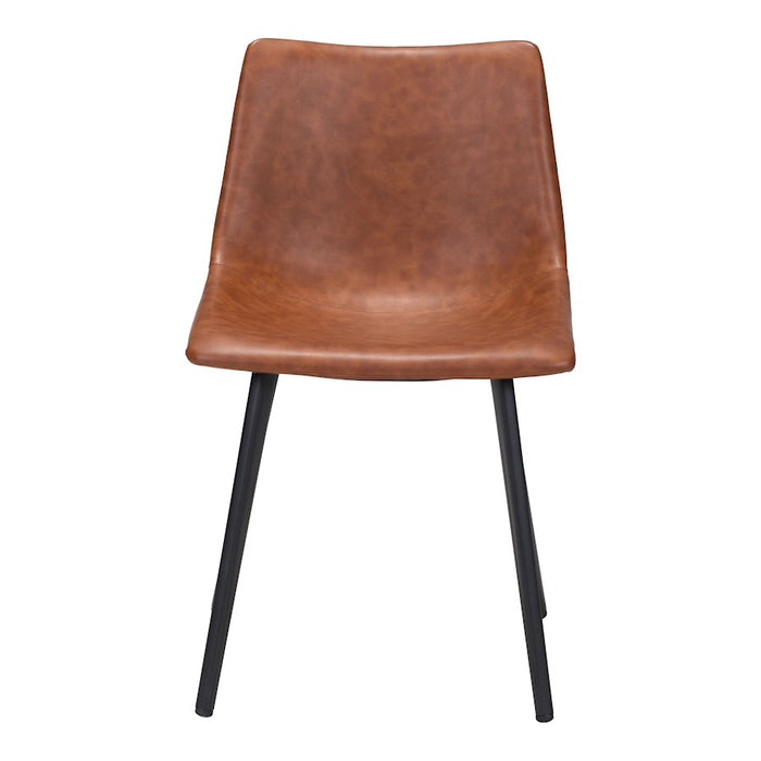 Zuo Modern Daniel Dining Chair Set of 2, Vintage Brown
