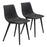 Zuo Modern Daniel Dining Chair Set of 2, Vintage Black - 101948