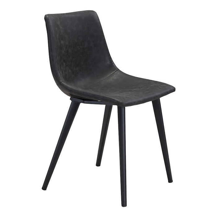 Zuo Modern Daniel Dining Chair Set of 2, Vintage Black