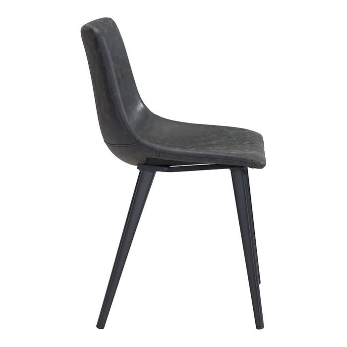 Zuo Modern Daniel Dining Chair Set of 2, Vintage Black