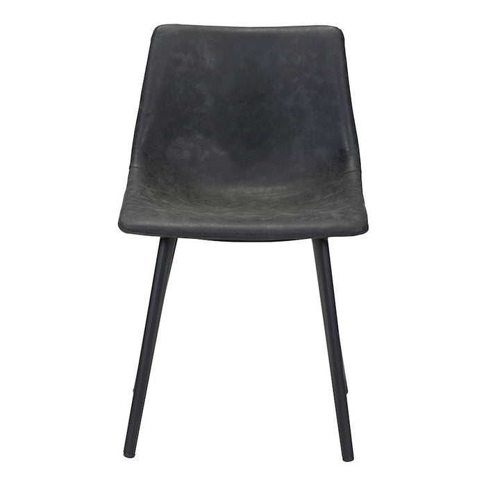 Zuo Modern Daniel Dining Chair Set of 2, Vintage Black