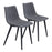 Zuo Modern Daniel Dining Chair Set of 2, Gray - 101949