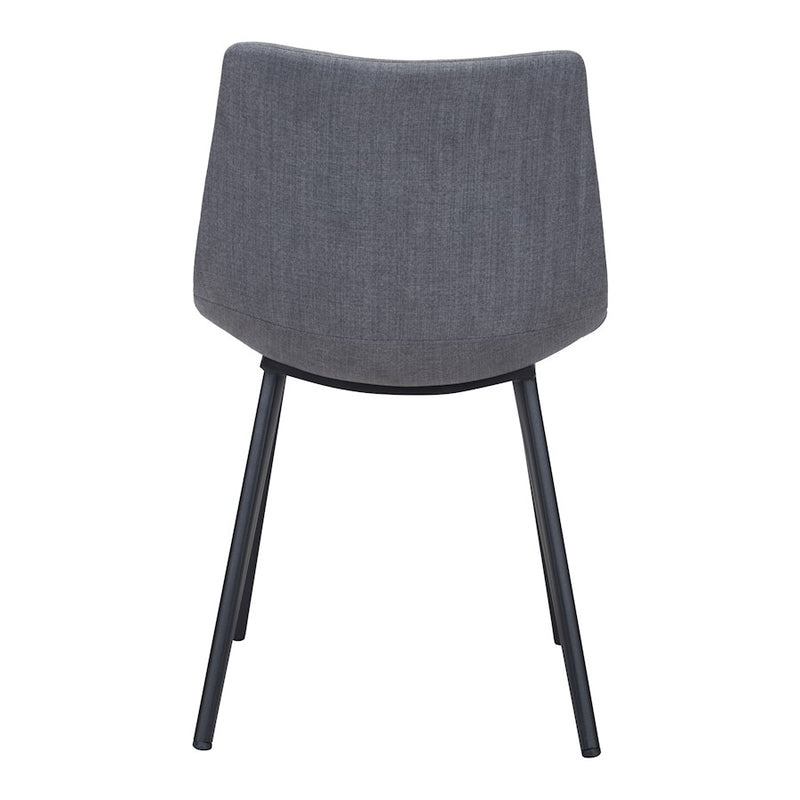 Zuo Modern Daniel Dining Chair Set of 2, Gray