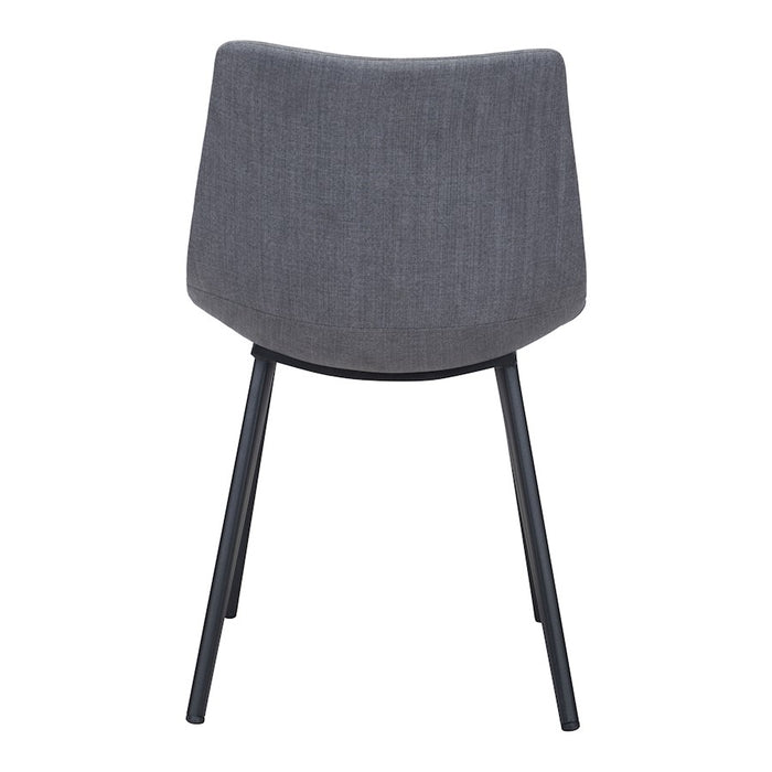 Zuo Modern Daniel Dining Chair Set of 2, Gray