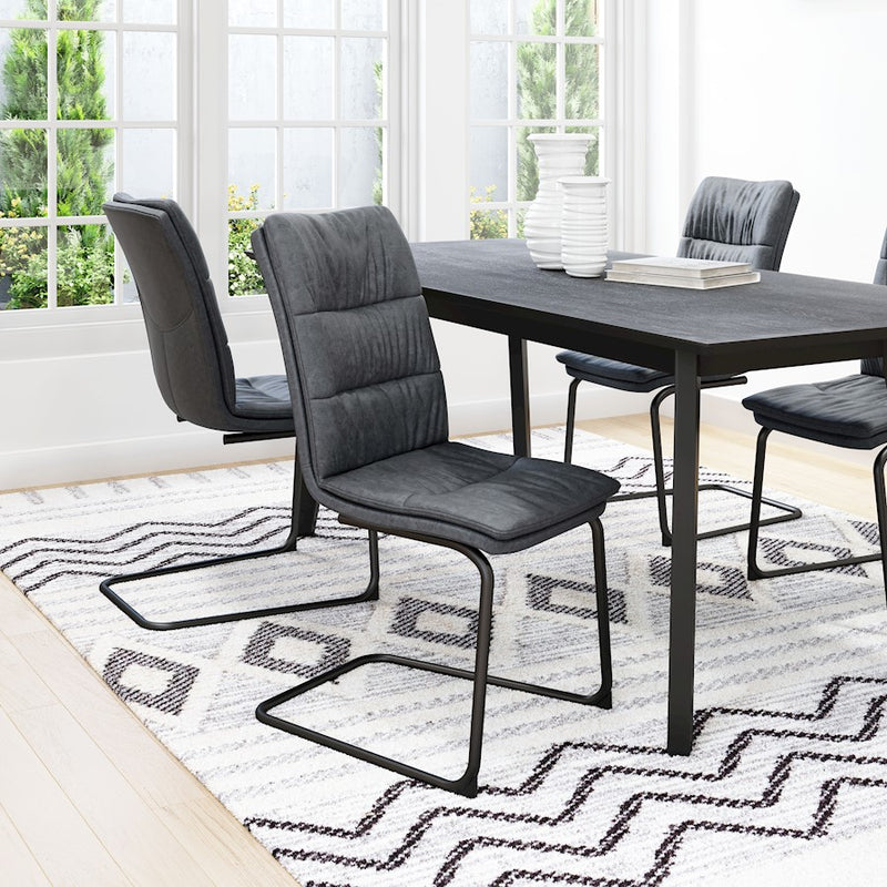 Zuo Modern Sharon Dining Chair Set of 2, Vintage Black