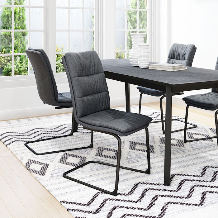 Zuo Modern Sharon Dining Chair Set of 2, Vintage Black