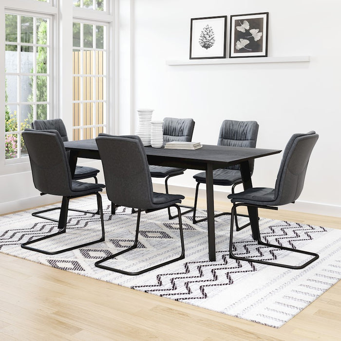 Zuo Modern Sharon Dining Chair Set of 2, Vintage Black